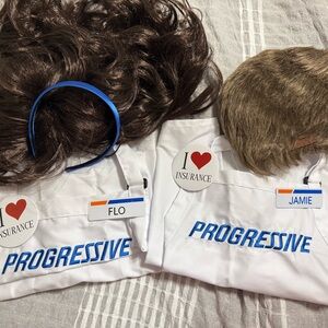 Progressive Insurance Costume Set with Wigs